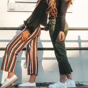 Pin striped pants